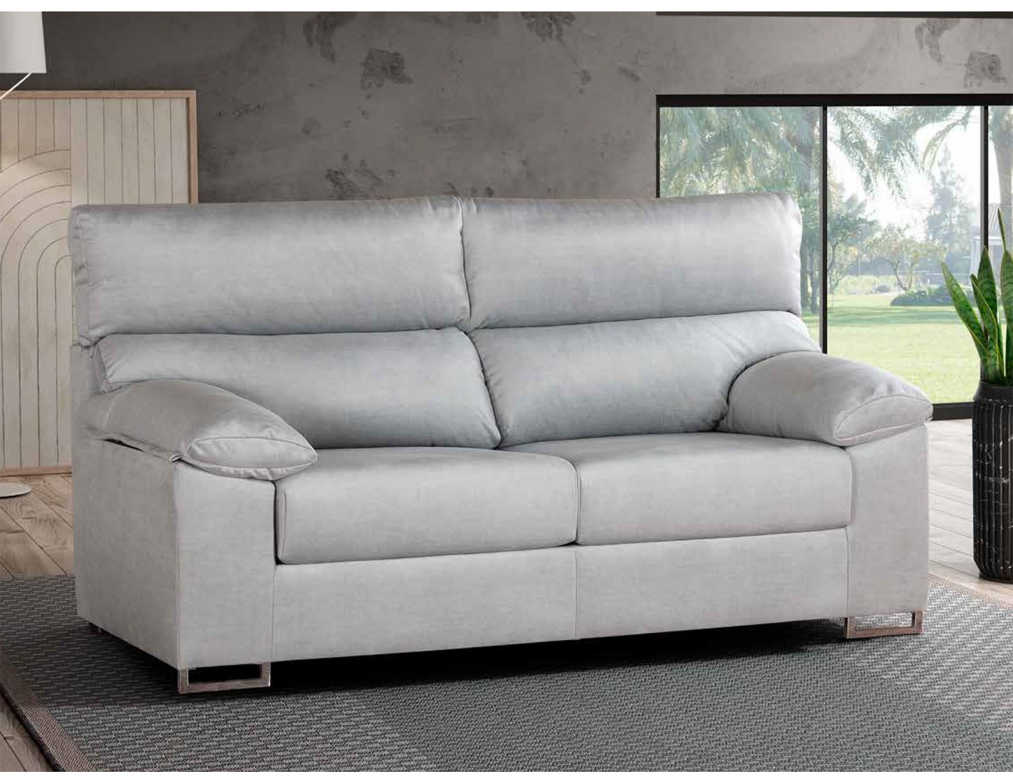 Conjunto: sofá 3 plazas y sofá 2 plazas económico - Nimes - Don Baraton:  tienda de sofás, colchones y muebles