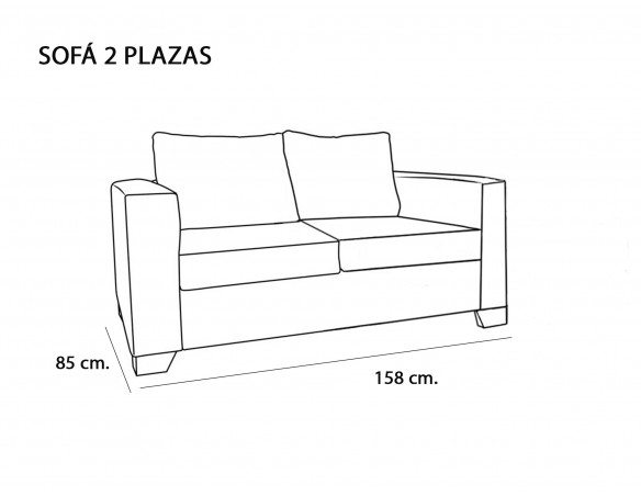Sofa Dos Plazas I Sofas y Sillones I Skema-2 Muebles Mataró – SKEMA-2