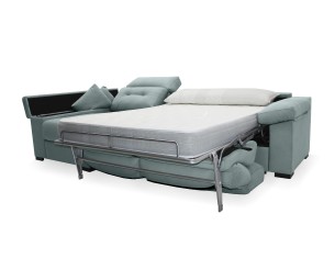 Sofá cama Pekín de apertura italiana y colchón de 18 cm 